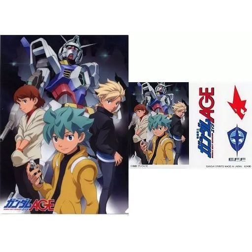AGE-1 Gundam AGE-1 Normal - Asemu Asuno - Flit Asuno - Kio Asuno - Clear File - Ichiban Kuji - Ichiban Kuji Kidou Senshi Gundam Suisei no Majo (H Prize) - Kidou Senshi Gundam Age (Bandai Spirits)
